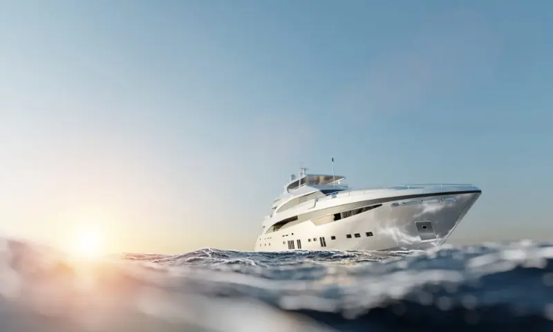 Yacht at Sea