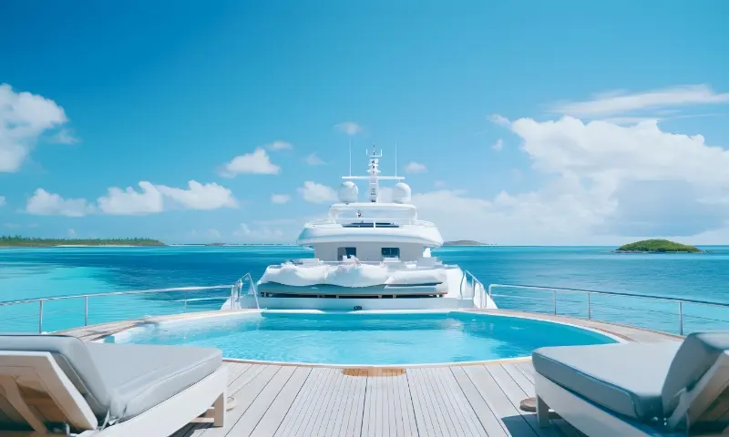 Exterior of a Yacht