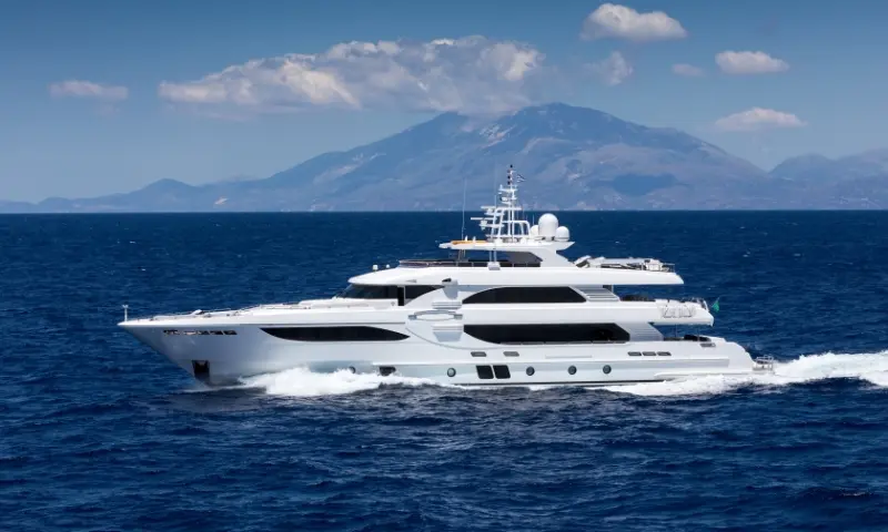 Small Yacht near key