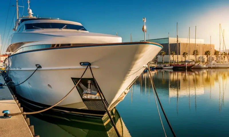 Yacht in Bay